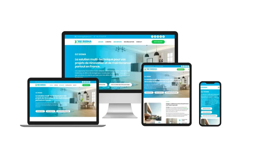 Site réalisé pour G2 Sigma