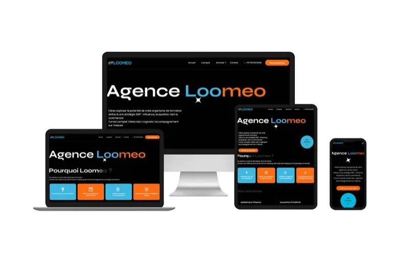Site réalisé pour Loomeo